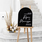 Arched Welcome Sign